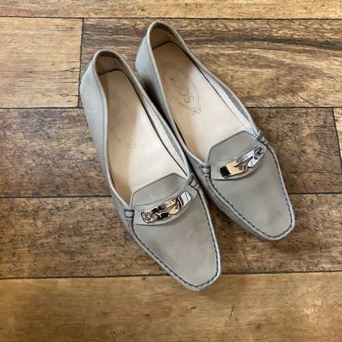 TOD’S Mocassino piatto in pelle Tod's taglia 36 4 pietre scarpe da guida classiche da donna Italia