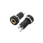 Gold Plated 3.5 mm Headphone Female Socket 3/4 Pole Stereo Connector With Nut