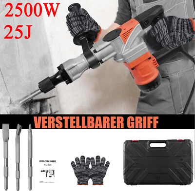 Abbruchhammer 2500W Stemmhammer 25 J Meißelhammer Elektro Schlaghammer - Bild 1 von 4