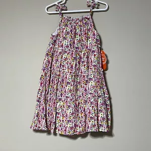 Wonder Nation Girls Floral Dress Size 4T. NWT! Fully Lined Perfect For Twirling - Picture 1 of 7