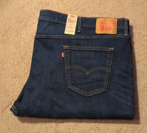 NWT Levis Flex 541 Athletic Taper 56x30 Stretch Denim Blue Jeans Faded Dark Wash - Picture 1 of 18