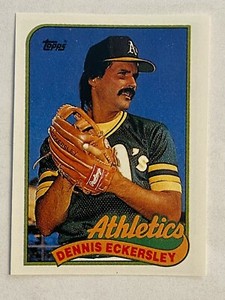 1989 Topps Double-Header All Stars Dennis Eckersley Oakland Athletics