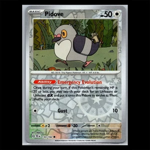 Pidove 133/162 Reverse Holo - Temporal Forces Pokemon Card - Picture 1 of 1