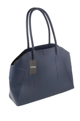 O bag Unique Donna Borsa OS Blu Con Innere Silicone Impermeabile Doppio Manopole - Immagine 1 di 4