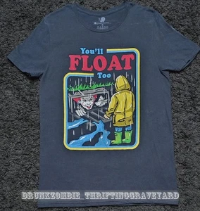 T-Shirt „IT“ Film PENNYWISE CLOWN – „You’ll Float Too“ Unisex Medium - Bild 1 von 5