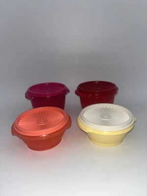 Tupperware Set of 4 Servalier 1 1/4 Cup Bowl Set NEW - Image 1 of 4
