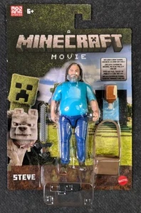 New 4” Minecraft Movie Steve & Creeper Figure w/ Accessories - Picture 1 of 6