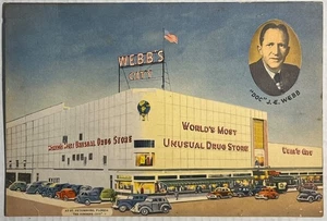 Vintage Webb’s City St. Petersburg Florida Postkarte Drogerie Leinen - Bild 1 von 5