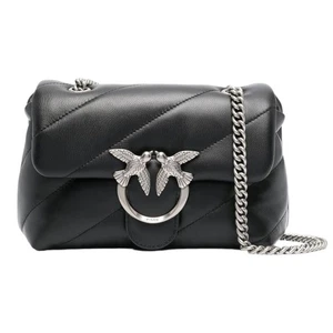 Pinko borsa love puff baby c nero argento - Imagen 1 de 1