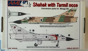 1/48 AML #AMLA 48 017 IDF MIRAGE IIIC SHAHAK CON CONVERSIONE NASO TARMIL - Foto 1 di 6