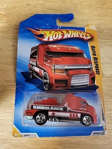 Hot Wheels 2010 New Models 18/240 Rapid Response Ambulance, rot ~ NEU VERSIEGELT - Bild 1 von 7