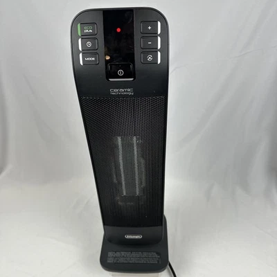 Керамический башенный обогреватель Delonghi 1500 Вт с термостатом 5697584 черный - Изображение 1 из 4