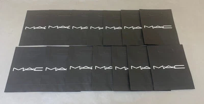 (Lote de 14) Bolsas de regalo interiores de papel MAC pequeñas negras/verde lima 9,25"x 7,5" x 3" Foto 1 de 4