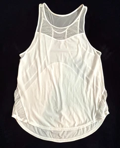 Canotta Lululemon Sculpt Cool Breeze Gather Up bianca donna S/M corsa palestra - Foto 1 di 12
