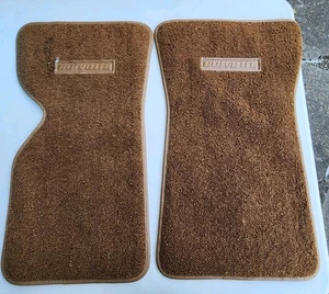 1973-75 Corvette Floor Mats Medium Saddle NICE!!!!! - Picture 1 of 2
