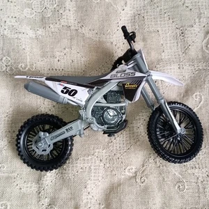 Nuova moto Ray Supercross scala 1:10 Benny Bloss #50 modellino pressofuso giocattolo regalo - Foto 1 di 12