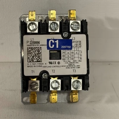 Used - Hartland Controls Contactor    208/240V AC Coil  35A - Image 1 of 4