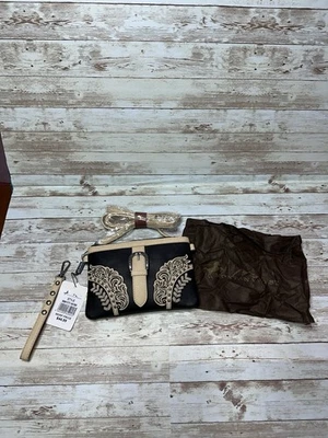 Bolso sin asas bandolera Montana West nuevo con etiquetas negro tostado estilo occidental para mujer’s Foto 1 de 4