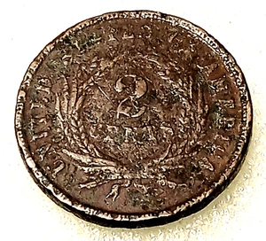 1864-1873 Two Cent Piece 2¢ Antique Pocket Coin - Picture 1 of 2
