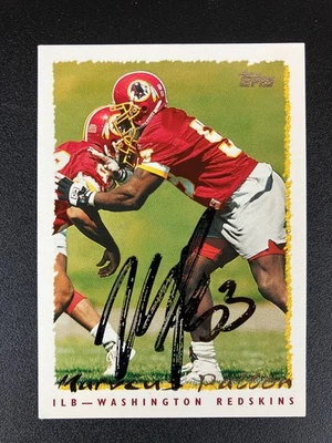 Marvcus Patton 1995 Topps Redskins In Person IP TTM Signed Auto Autograph - Image 1 of 2