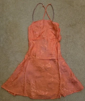 NWT!! For Love And Lemons Y2k Style Mini Slip Dress With Rhinestone Straps Sz M  - Image 1 of 4