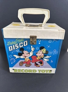 Vintage “Mickey Mouse Disco” Record Case 45s - Picture 1 of 13