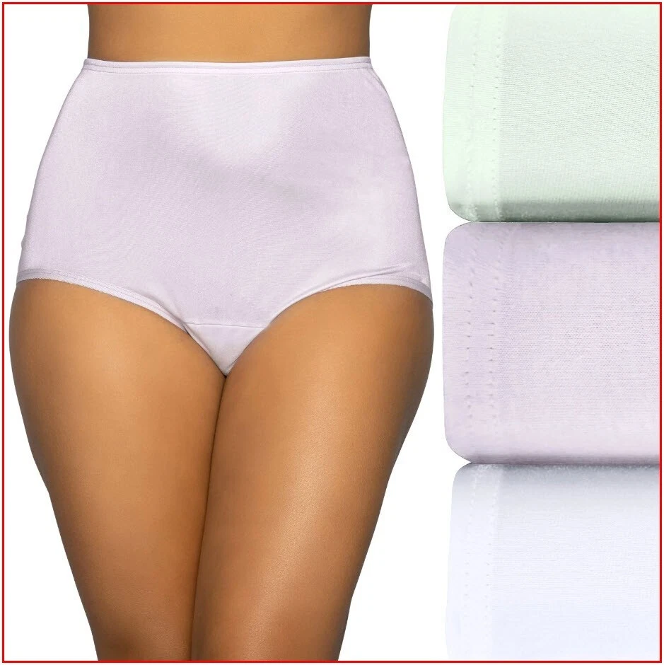 Vanity Fair Wome 3 Pairs Perfectly Yours Briefs Size 9/2xlarge #15711 Multi