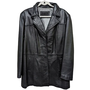 Gallery 100% Echtleder Damen Gr. XL Button Down Jacke - Bild 1 von 7