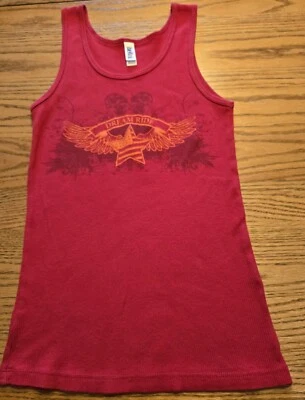 Camiseta sin mangas Dream Ride acanalada roja Bella para mujer roja talla M Foto 1 de 4