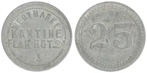 Iserlohn 25 Pfennig Canteen Flag Rgt 24 Vf-Xf 57399 - Picture 1 of 1