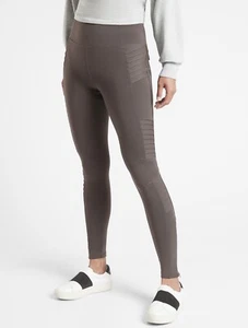 ATHLETA Delancey Moto Tight Coffee House Active Legging UPF 50+ Small 27” Inseam - Zdjęcie 1 z 16