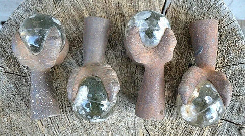 Vintage Eagle Claw Table Legs - Cast Iron and Glass - Set of 4 Cover
