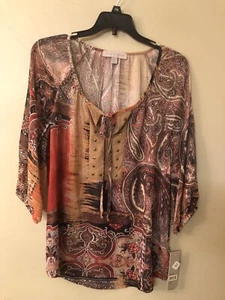 LAURA ASHLEY Women’s Blouse Size Petite Medium New With Tags - Picture 1 of 7