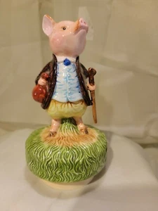 Vintage 1977 Beatrix Potter Pig Pigling Music Figurine P. Warne & Co. New York  - Picture 1 of 12