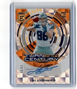 2023 Elite Turn of the Century #TC-LSC Luke Schoonmaker Auto Orange RC /99 - Picture 1 of 2
