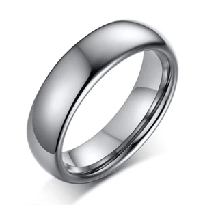Fashion Charm Men's and Women's Titanium Gold Plated Engagement Wedding Band Men - Picture 1 of 15