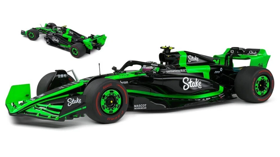 MODELLINO AUTO F1 STATICO SOLIDO SAUBER C44 BAHRAIN GP 2024 ZHOU GUANYU 1/18 - Immagine 1 di 1