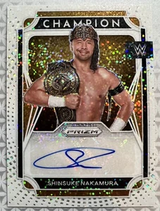 2022 WWE Prizm White Sparkle Shinsuke Nakamura Champion Auto 1/1! RARE 🔥 - Picture 1 of 4