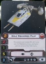 2013 Star Wars X-WING GOLD SQUADRON PILOT Y-wing Promo Card Alternate FFG