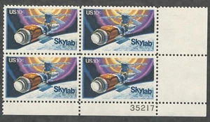 USA. 1529. 10c. Skylab Ausgabe. Plattenblock von 4. Neuwertig mit 1974 - Bild 1 von 2