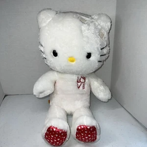 Costruisci un Orso Hello Kitty Love San Valentino Bianco Rosso 2012 Ritirato No Fiocco 20" - Foto 1 di 10