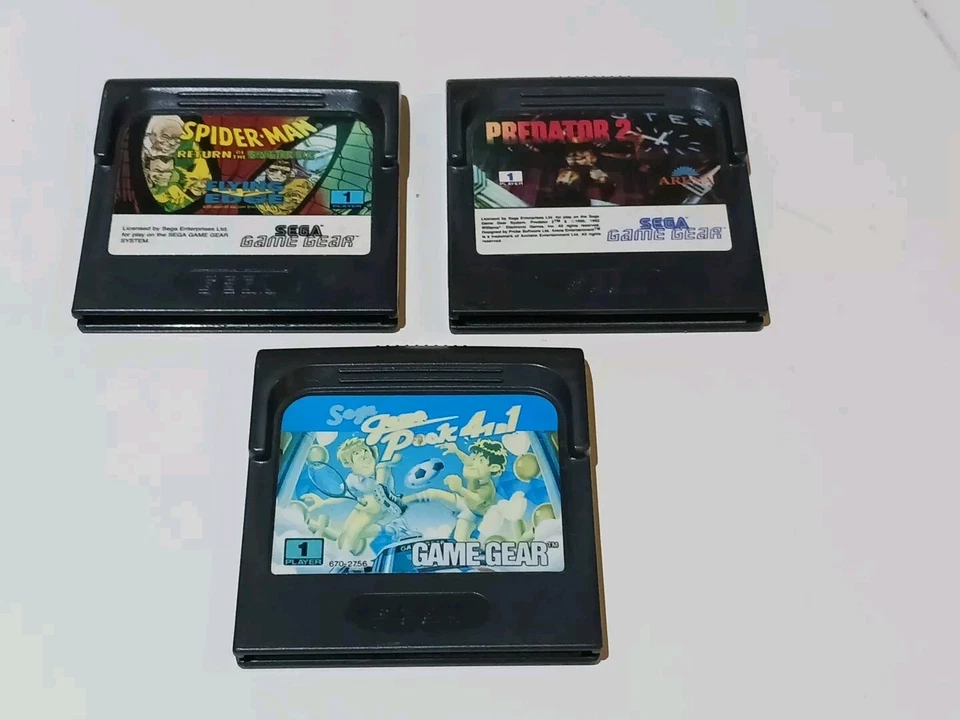 Predator 2 Spider-Man Return of The Sinister Six Sega & 4 In 1 Pack Game Gear  - Image 1 of 1