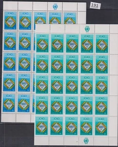 LN 50X UNITED NATIONS - MNH - AVIATION - FOLDED SHEETS - Picture 1 of 1