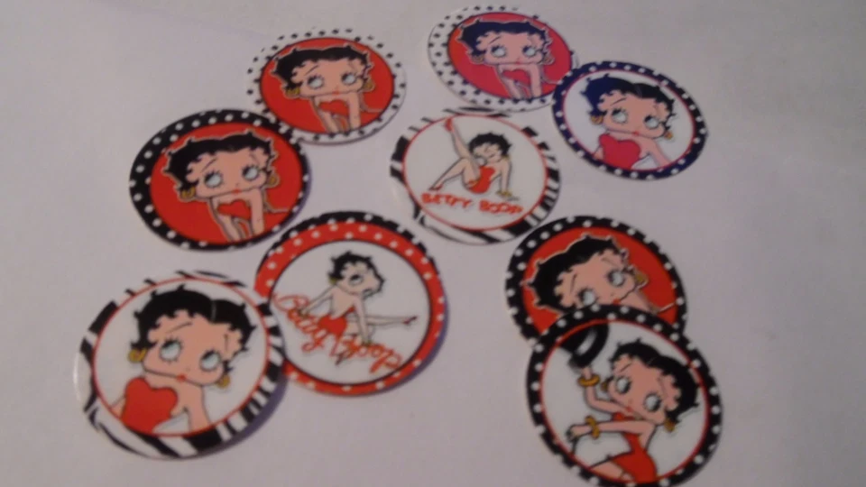 Imágenes de tapa de botella de una pulgada precortadas BETTY BOOP envío gratuito Foto 1 de 1