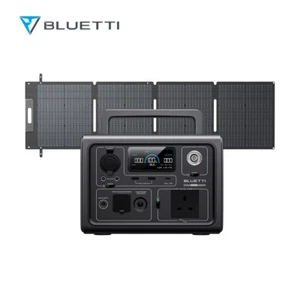 BLUETTI 600W EB3A Power Station 268Wh LiFePO4 Battery Backup PV120 Solar Panel - Picture 1 of 13