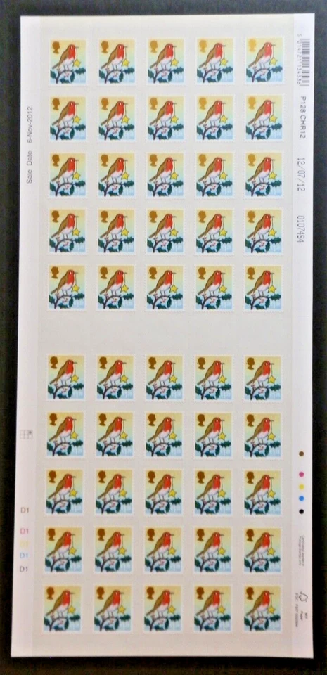 GB 2012 SG3420 £1.28 CHRISTMAS - COMPLETE SHEET - MNH  FV £128 - Image 1 of 1