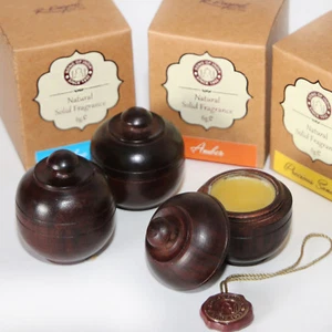 Parfüm Solid Parfum 6g Cremeparfum 100% Natur Amber Patchouli Song India Holz  - Bild 1 von 11