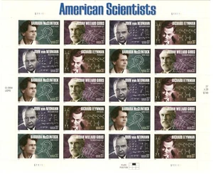 Sc # 3906-3909 ~ Full Pane ~ 37¢ American Scientists (FREE COMBINED SHIPPING) - Picture 1 of 2