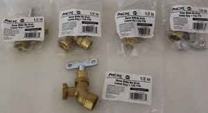 Proline 102-433HC - 1/2" FIP Llave Suelta Latón Manguera Baberos - Lote de 5 - Imagen 1 de 3