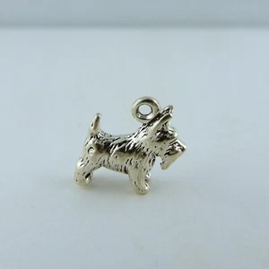 .925 Sterling silver 3D Scotty Dog charm - Imagen 1 de 5